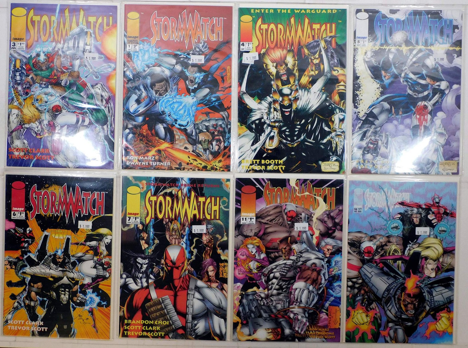 Stormwatch Lot 8 #3, 4, 5, 6, 7, 11, 10, Special 1 1993 Image 1st Print Comics Stormwatch Lot 8 #3, 4, 5, 6, 7, 11, 10, Special 1 1993 Image 1st Print Comics