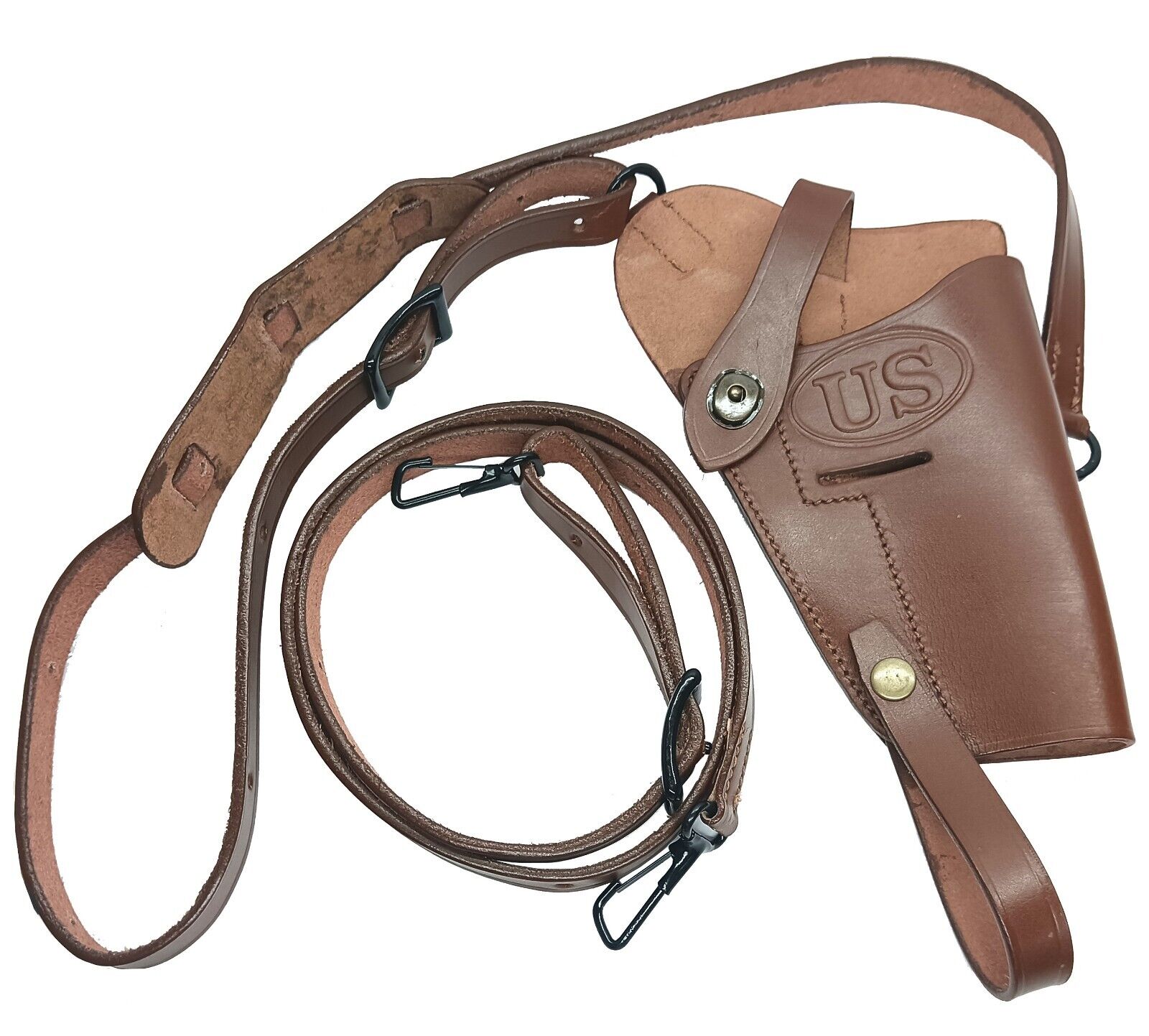 WWII US Army M7 Leather Shoulder Holster for Colt M 1911 45 acp Pistol Repro US