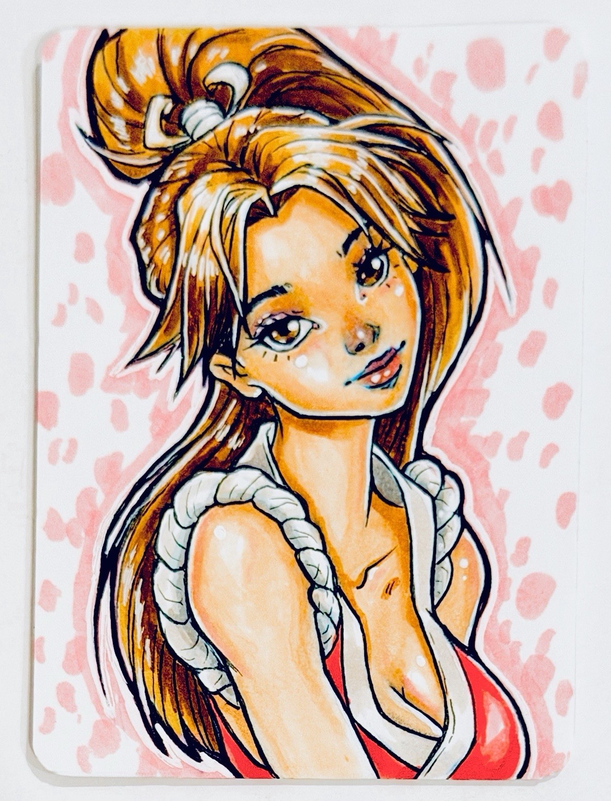 King of Fighters: Mai - Signed 1:1 OoaK Hand-Drawn Original Art Card ACEO King of Fighters: Mai - Signed 1:1 OoaK Hand-Drawn Original Art Card ACEO