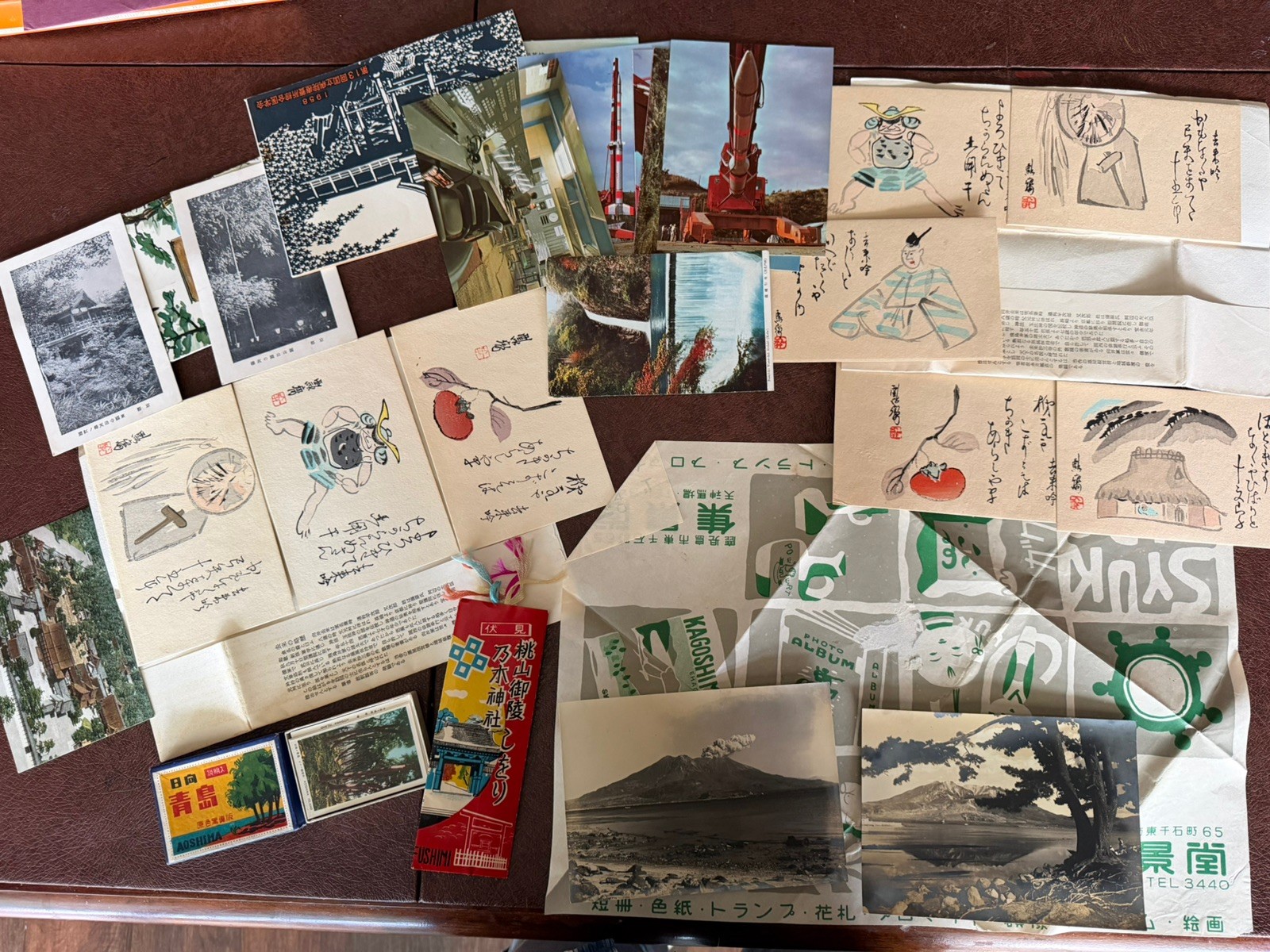 Vintage Japanese Ephemera Lot 1950’s 60’s Kyoto Map Postcards Showa Paper Pack + Vintage Japanese Ephemera Lot 1950’s 60’s Kyoto Map Postcards Showa Paper Pack +
