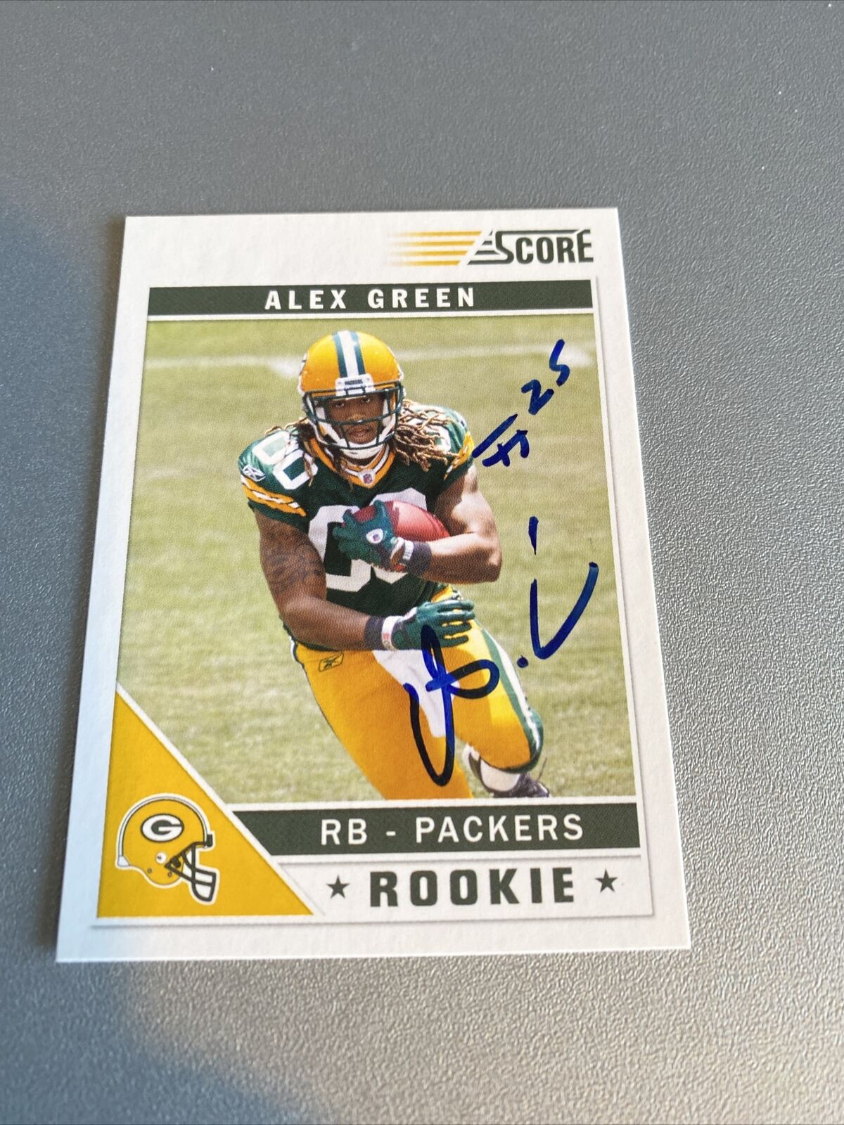 2011 Score Alex Green #307-1–Excellent Rookie Signed Card.