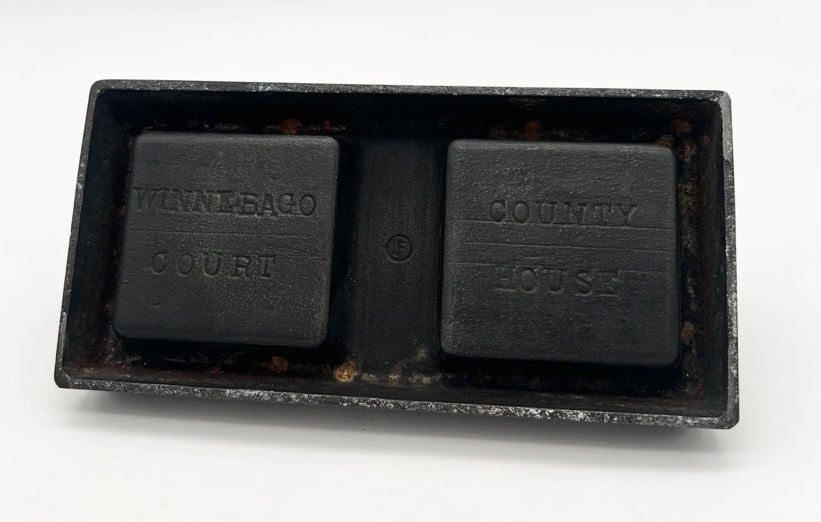 Vintage 30s Cast Iron Ashtray Winnebago County Courthouse Oshkosh WI Universal Vintage 30s Cast Iron Ashtray Winnebago County Courthouse Oshkosh WI Universal