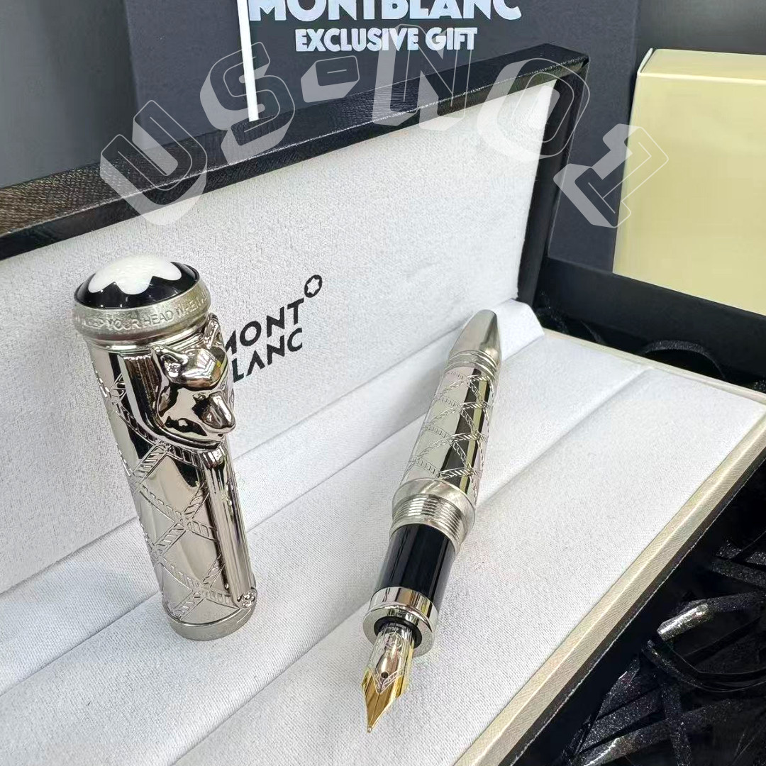 New Montblanc Rudyard Kipling Wolf Head Limited Edition Luxury Fountain Pen Set New Montblanc Rudyard Kipling Wolf Head Limited Edition Luxury Fountain Pen Set