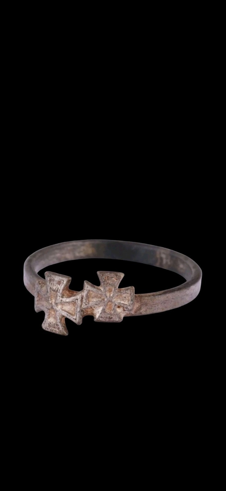 Antique WWII Central European Europe Soldiers Ring Unique Amulet Antique WWII Central European Europe Soldiers Ring Unique Amulet