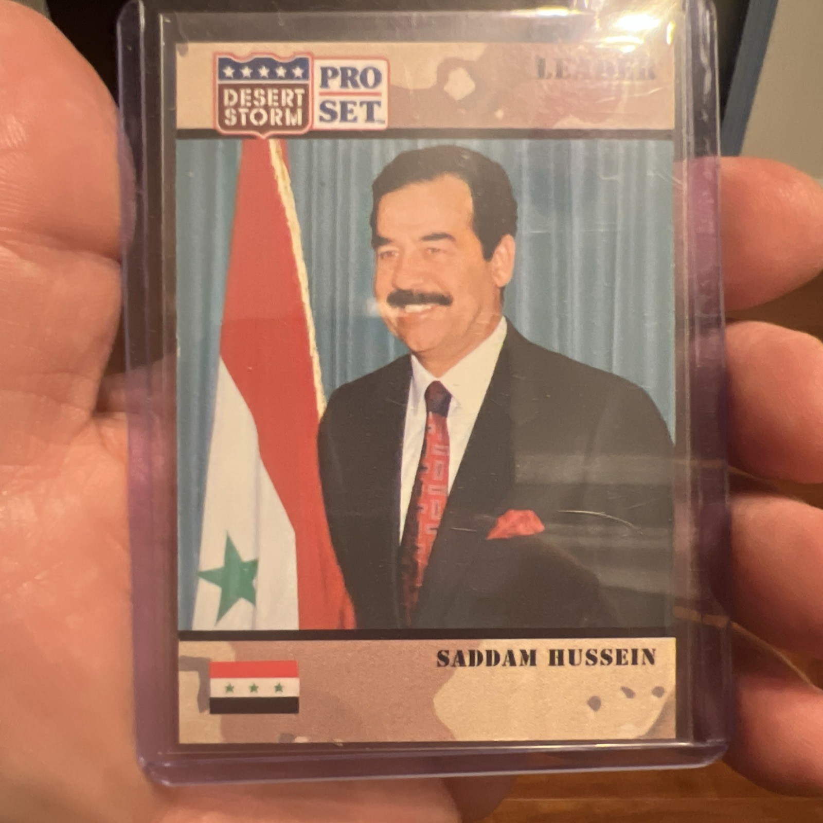 Saddam Hussein - 1991 Pro Set Desert Storm #69 Saddam Hussein - 1991 Pro Set Desert Storm #69