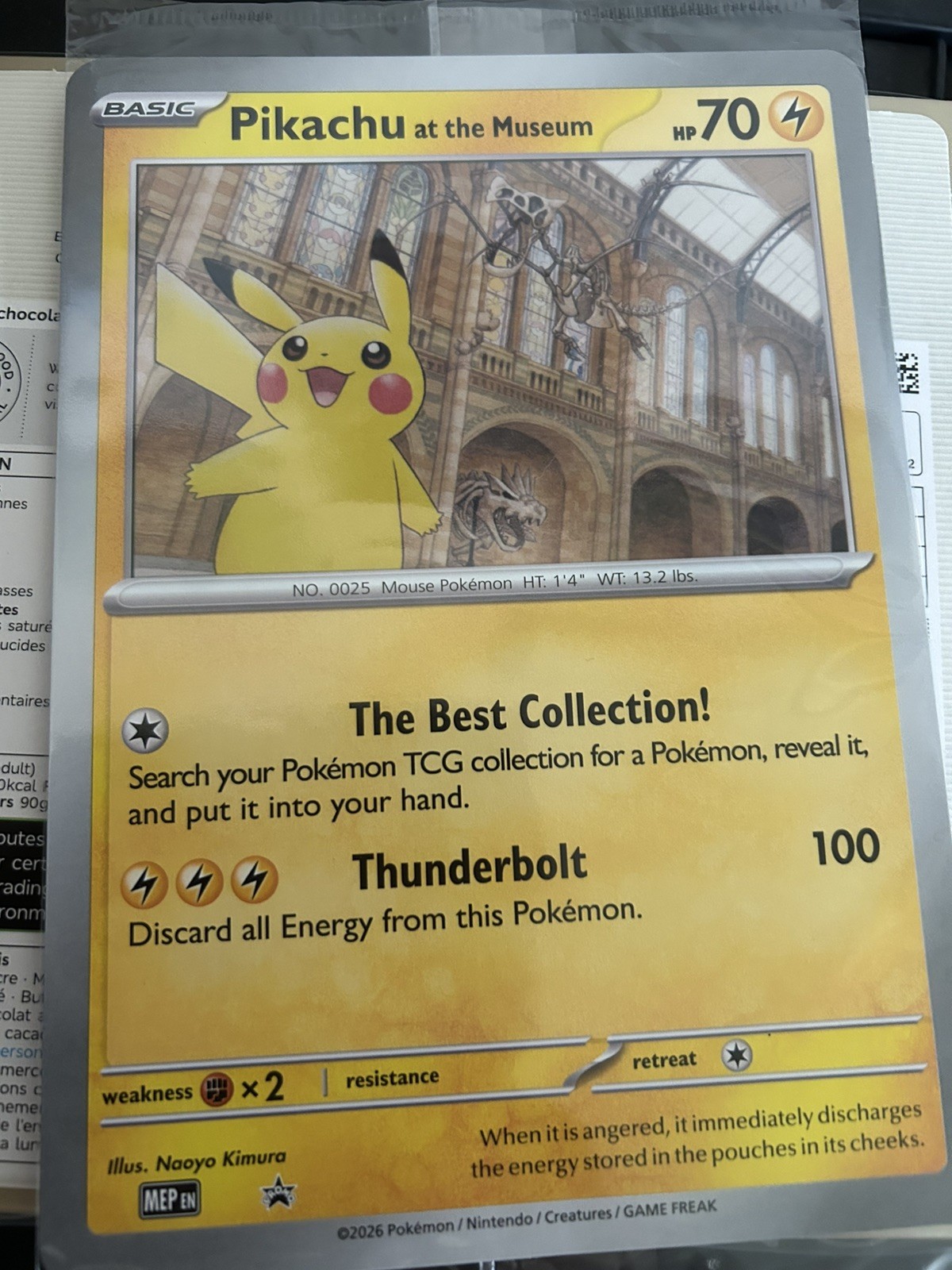 Pokémon TCG - Pikachu At The Museum Jumbo Card - Sealed