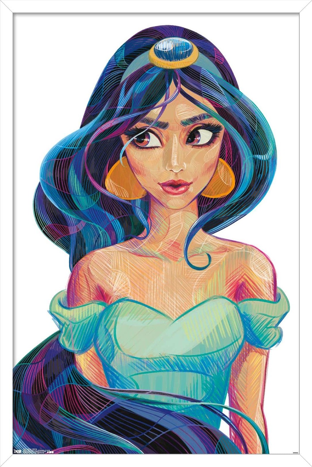 Trends International Disney Princess Jasmine Wall Poster 22.375" x 34" White Trends International Disney Princess Jasmine Wall Poster 22.375" x 34" White