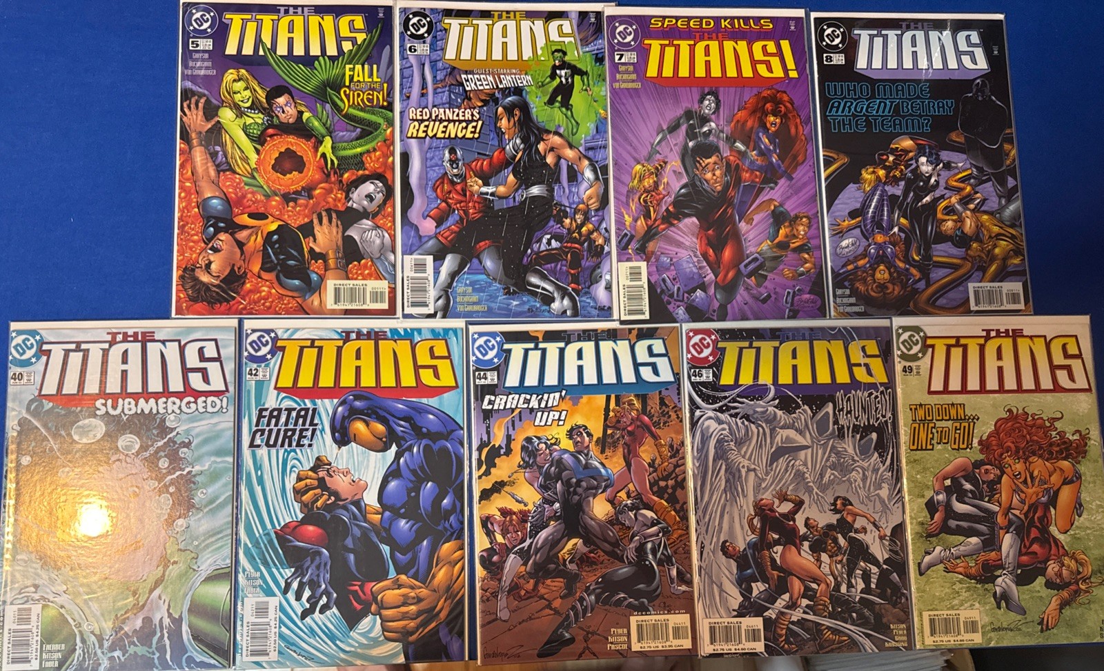 The Titans 9 Issue Comic Lot (DC Comics, 1999) High Grade, NM Grayson Buckingham