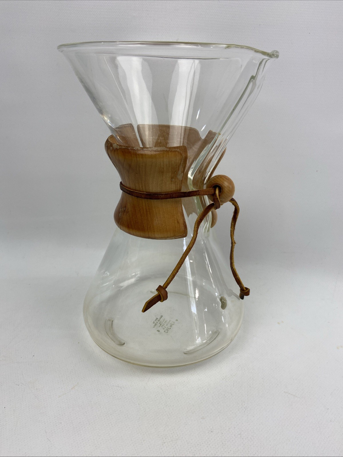 Vintage Chemex Pyrex Green Stamp Glass Pourover Coffee Maker 9.5" Vintage Chemex Pyrex Green Stamp Glass Pourover Coffee Maker 9.5"