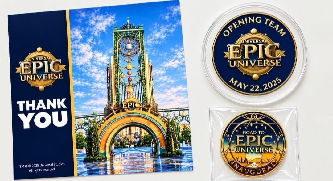 Universal Epic Universe Grand Opening Team Member Exclusive Medallion Coin Set Universal Epic Universe Grand Opening Team Member Exclusive Medallion Coin Set