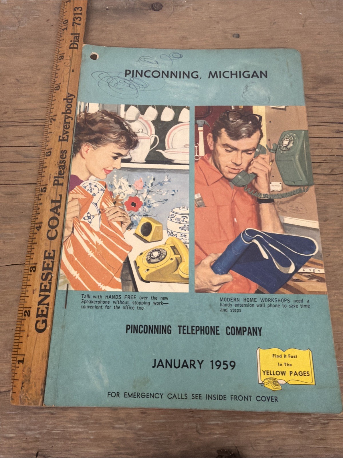 1959 Pinconning Telephone Co. Michigan phone directory 1959 Pinconning Telephone Co. Michigan phone directory