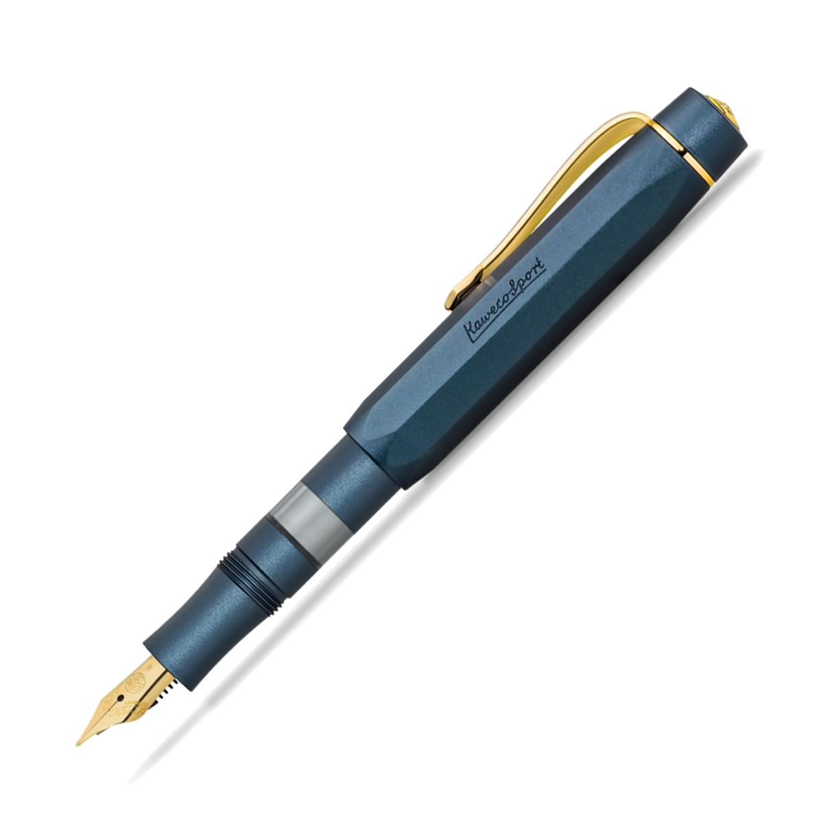 Kaweco Piston Sport AL Fountain Pen in Solo Navy/Gold - Fine Nib - NEW in Box Kaweco Piston Sport AL Fountain Pen in Solo Navy/Gold - Fine Nib - NEW in Box