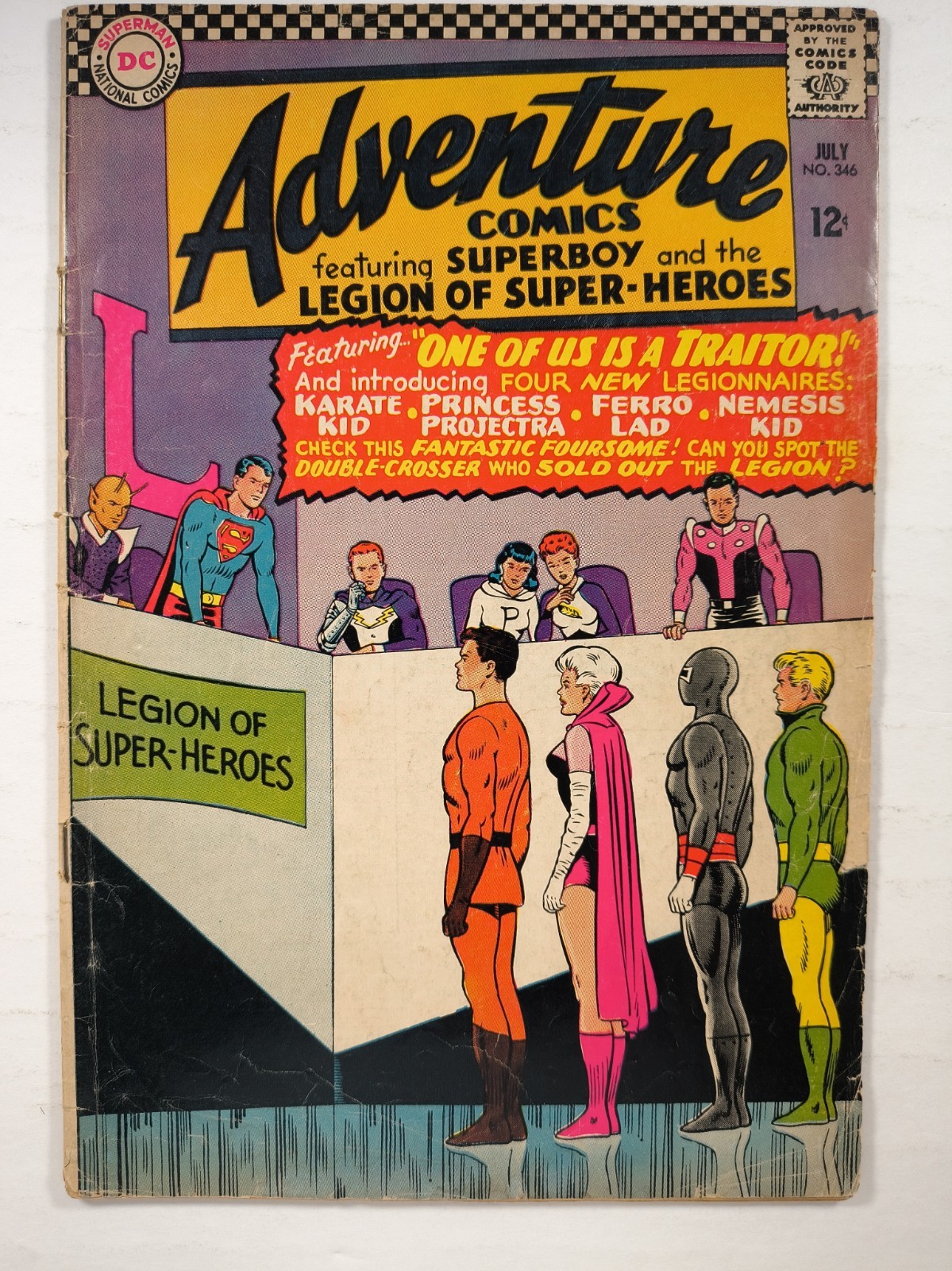 Adventure Comics #346 1966 1st Jim Shooter 1st Karate Kid DC Comics Silver Age Adventure Comics #346 1966 1st Jim Shooter 1st Karate Kid DC Comics Silver Age