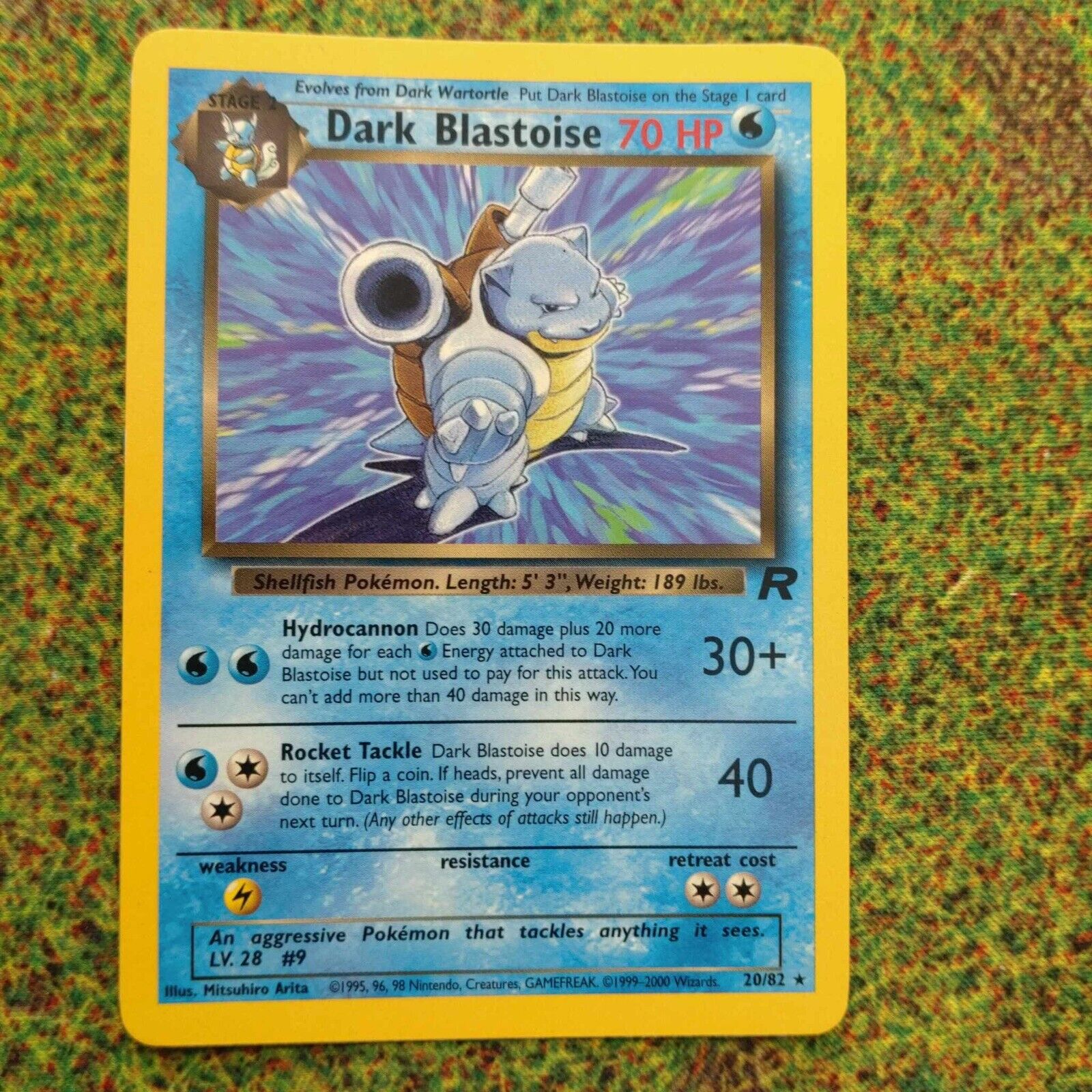 Pokémon Trading Cards Team Rocket Set Dark Blastoise Mint / Near Mint 20/82