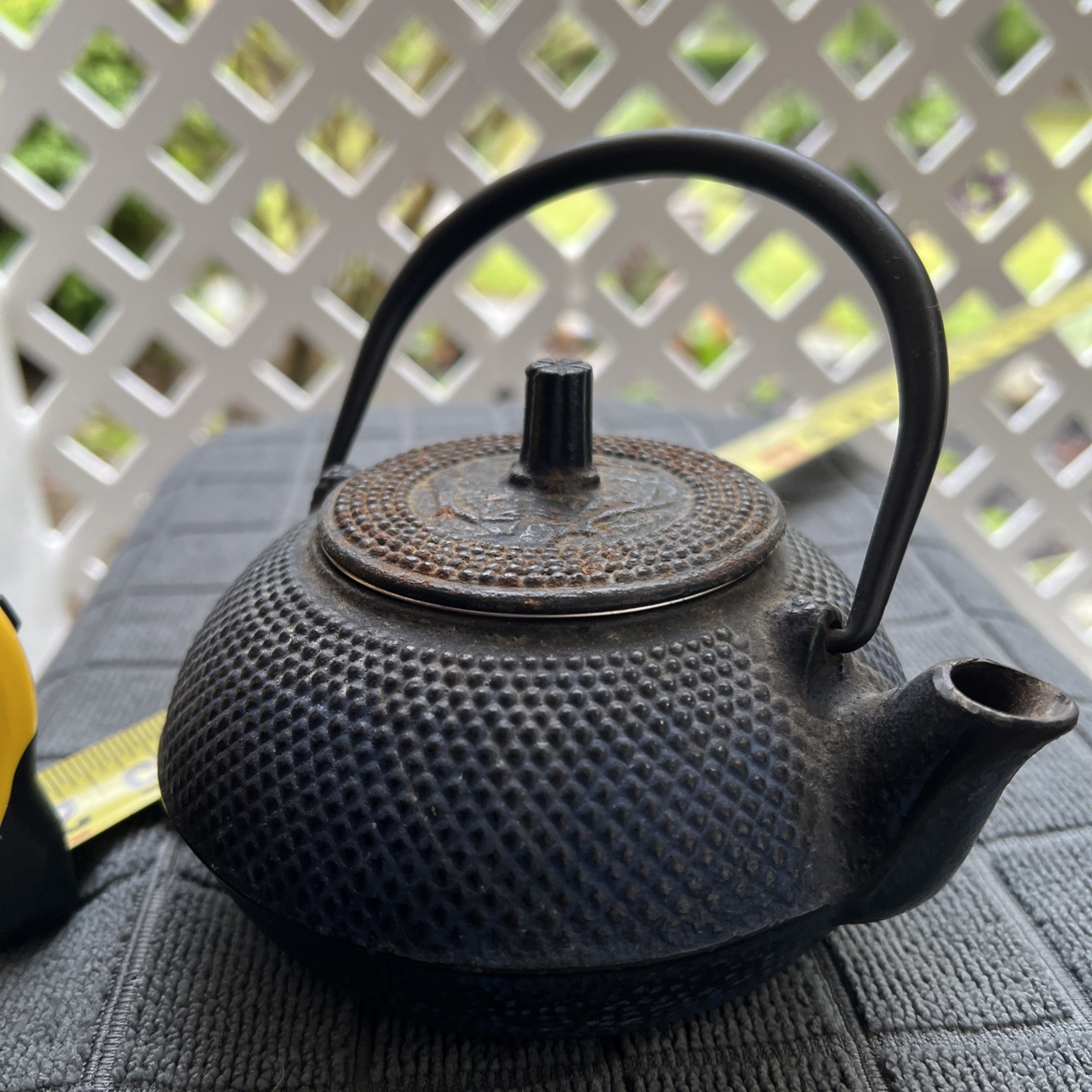 Vintage Japanese Nanbu Tekki Mid-Century Cast Iron Teapot 4” Vintage Japanese Nanbu Tekki Mid-Century Cast Iron Teapot 4”