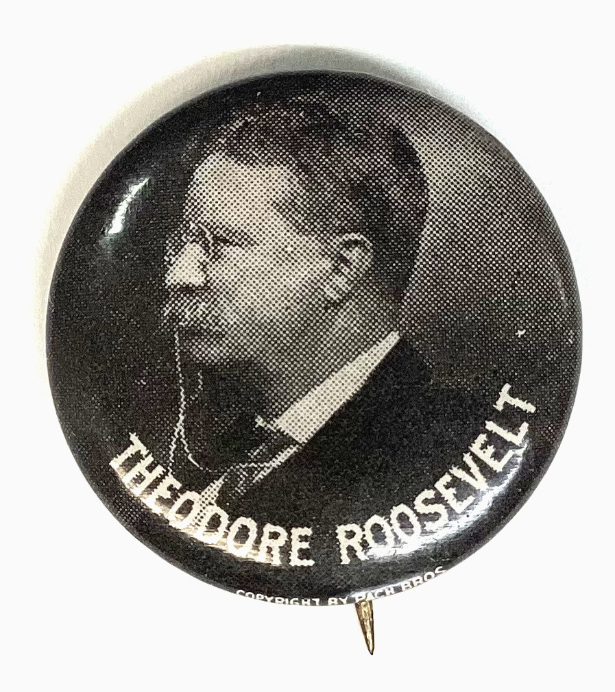1912 Teddy Roosevelt 7/8" Cello Campaign Button Pinback 1912 Teddy Roosevelt 7/8" Cello Campaign Button Pinback