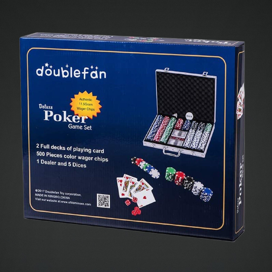 Double Fan 500 Piece Professional Deluxe Poker Set
