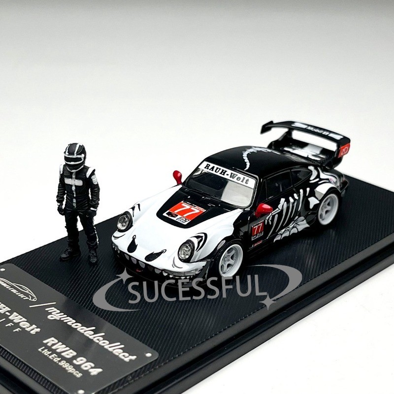1/64 RWB 964 With Figure Alloy Diecast Diorama Car Model 1/64 RWB 964 With Figure Alloy Diecast Diorama Car Model
