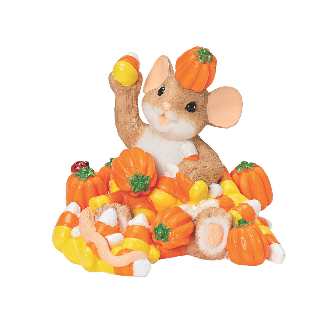 Charming Tails Halloween Candy Corn Mouse Figure New 2026 139695 Roman Gift Charming Tails Halloween Candy Corn Mouse Figure New 2026 139695 Roman Gift