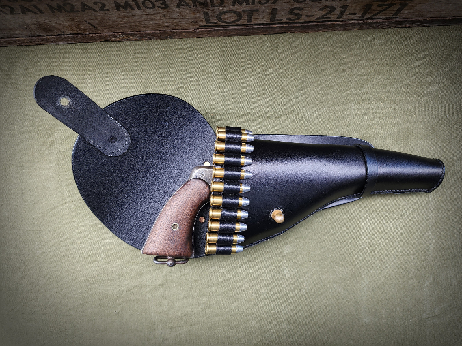 Spanish American War Ropes Holster fits .38 Colt New Army New Navy Revolver Spanish American War Ropes Holster fits .38 Colt New Army New Navy Revolver