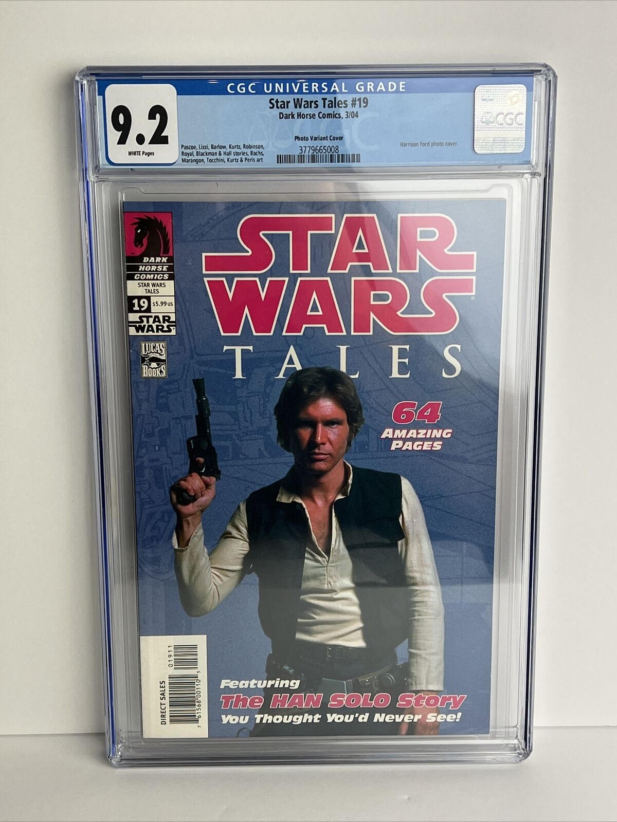Star Wars Tales #19 CGC 9.2 Photo Variant Cover Harrison Ford Han Solo