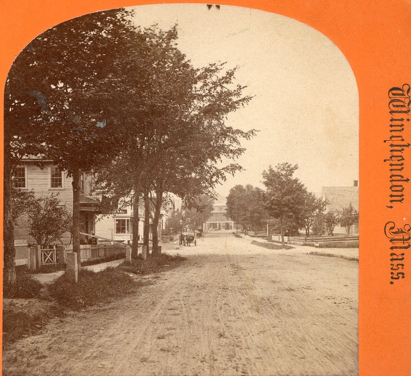 Winchendon MA: Houses on Central Street 1870s T. Lewis (Cambridgeport) E050