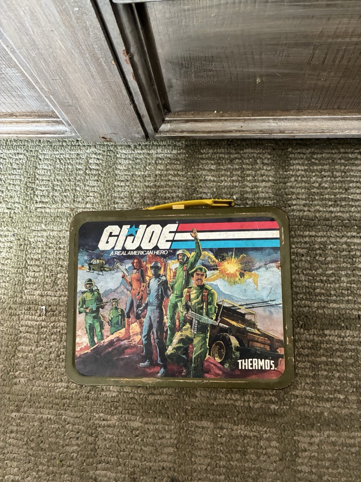 Vintage 1982 G.I. Joe A Real American Hero Metal Lunch Box Thermos Hasbro Vintage 1982 G.I. Joe A Real American Hero Metal Lunch Box Thermos Hasbro