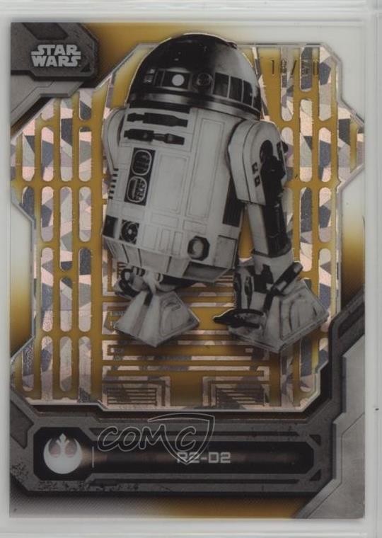 2024 Topps Star Wars High Tek Death Interior Gold Diffractor 18/50 R2-D2 2k3