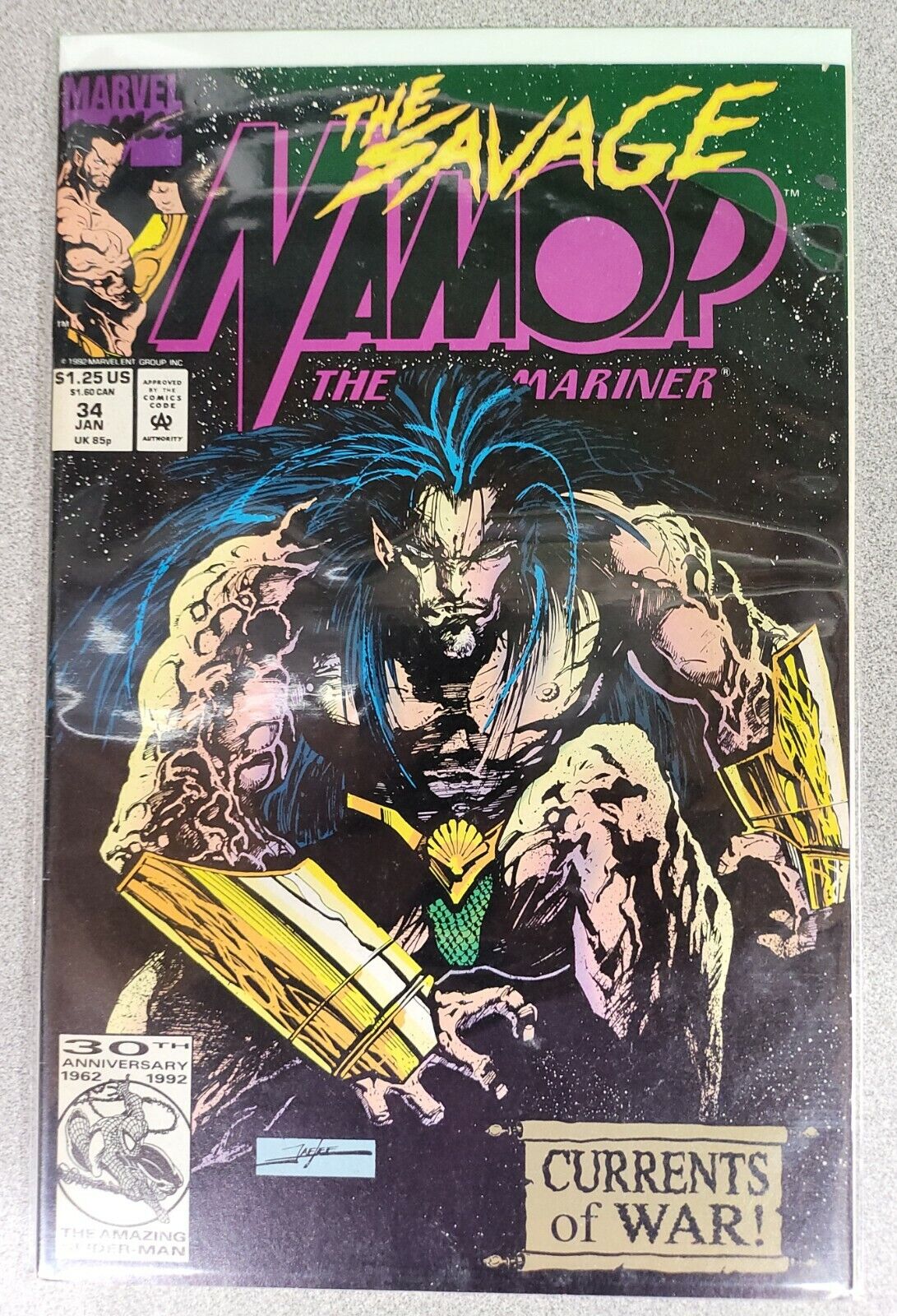 Namor The Sub-Mariner # 34 Marvel Bob Harras 1993 NM