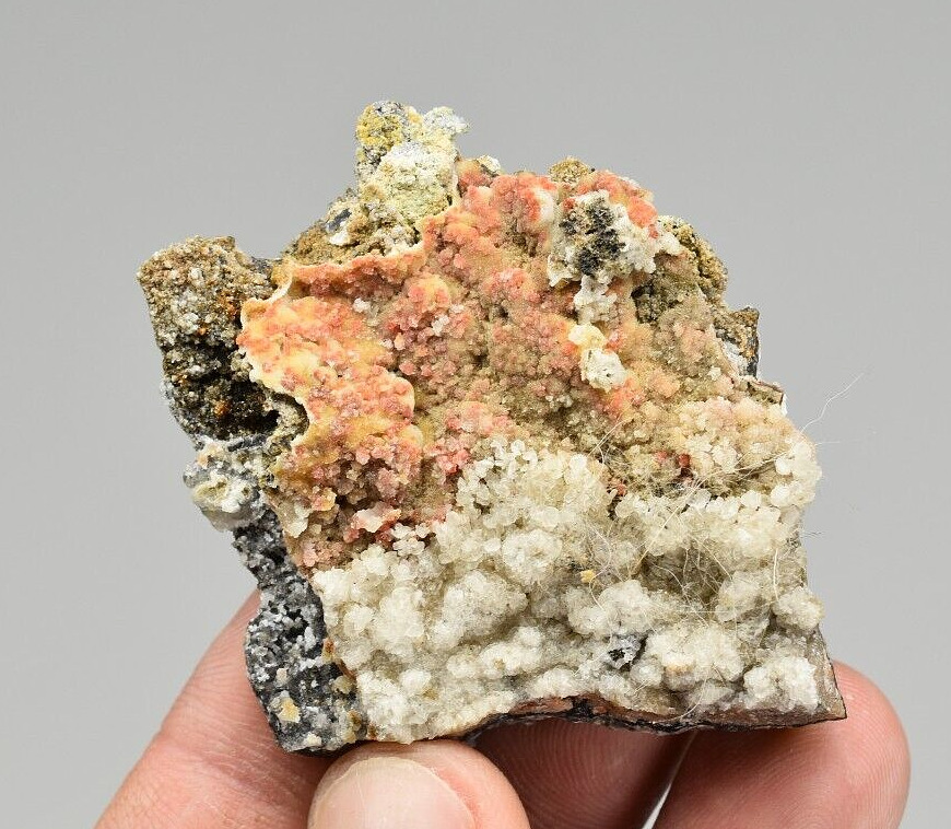 Vanadinite with Quartz - Finch Mine, Gila Co., Arizona