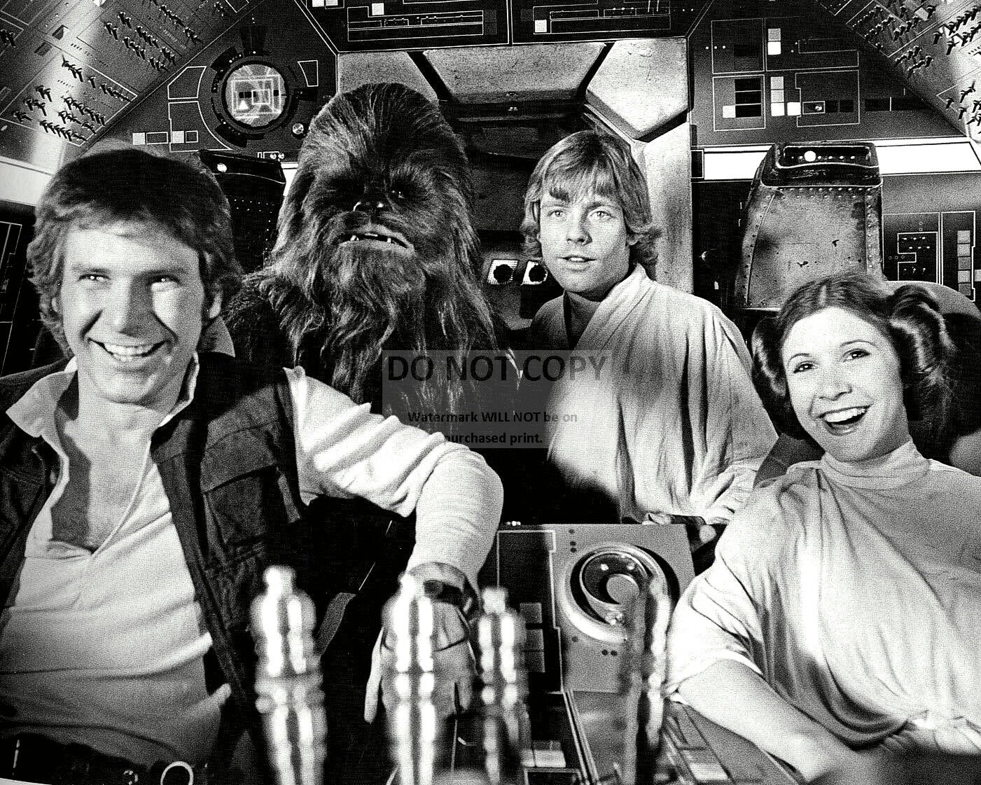 HARRISON FORD, MARK HAMILL & CARRIE FISHER - 8X10 PUBLICITY PHOTO (ZZ-659)