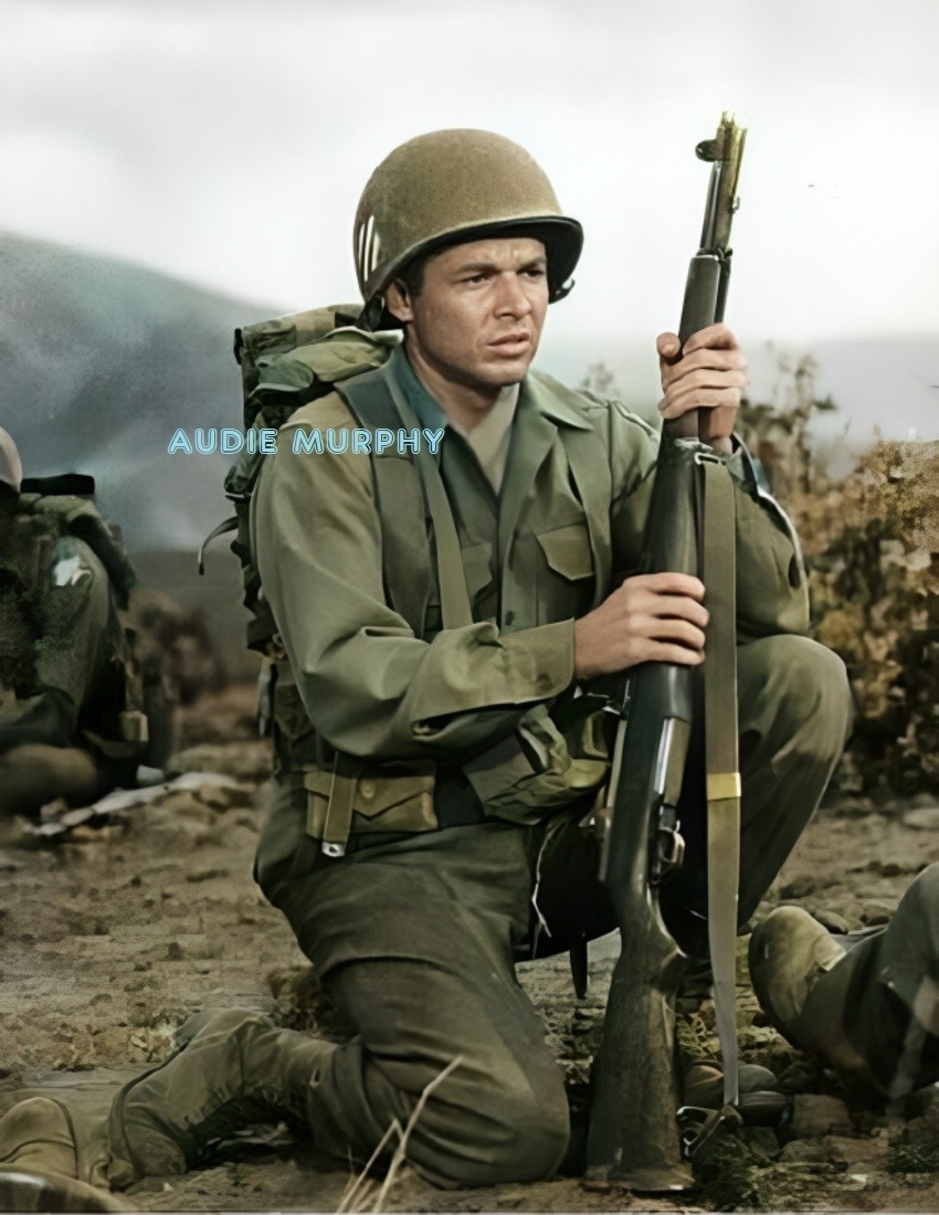 AUDIE MURPHY #6 BEAUTIFUL COLORIZED PHOTO 11 X 8.5 SHIPS FREE AUDIE MURPHY #6 BEAUTIFUL COLORIZED PHOTO 11 X 8.5 SHIPS FREE