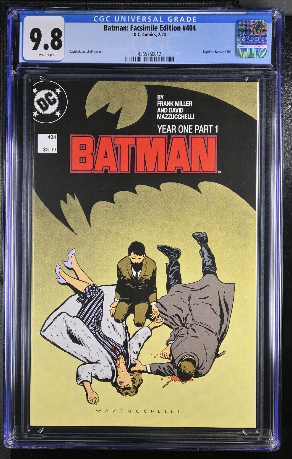 Batman #404 Facsimile Edition CGC 9.8 Facsimile of 1987 1st Printing DC 2023 WP