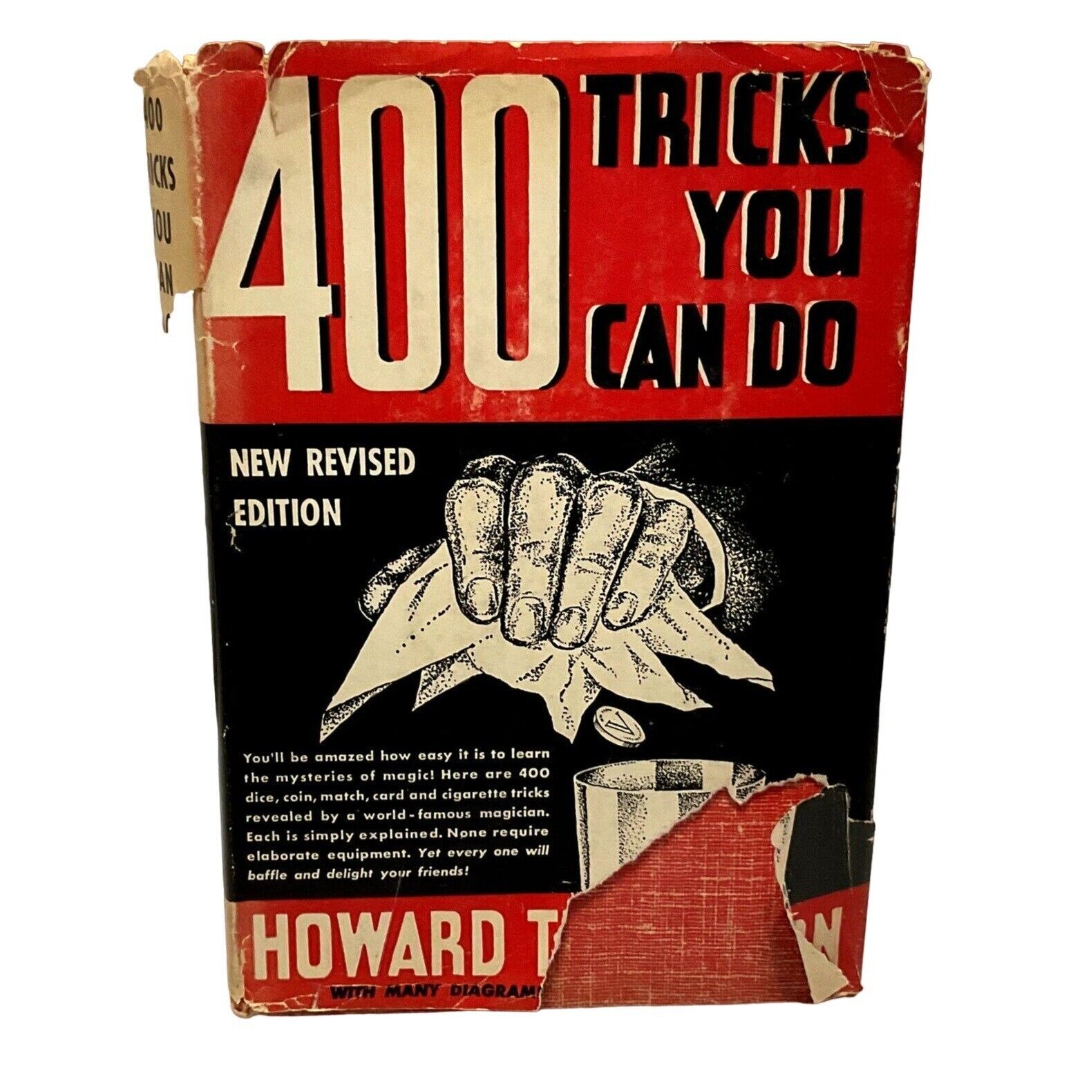 VTG MAGIC BOOK 400 TRICKS YOU CAN DO 1948 HENRY THURSTON BLUE RIBBON BOOKS