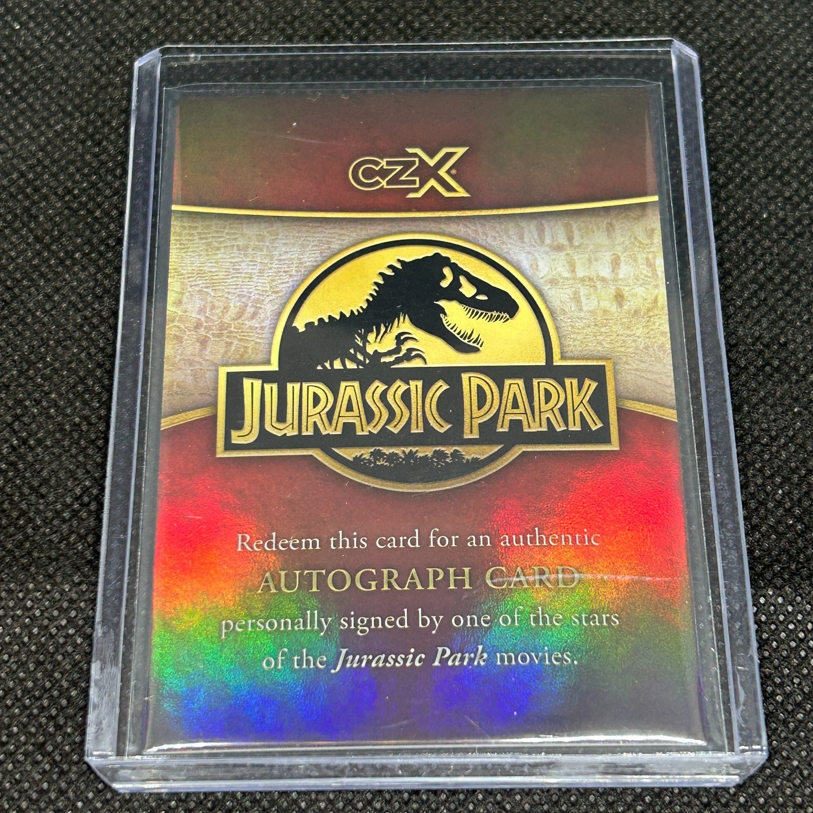 2026 JURASSIC PARK CRYPTOZOIC CZX RARE LAURA DERN ELLIE SATTLER AUTO REDEMPTION 2026 JURASSIC PARK CRYPTOZOIC CZX RARE LAURA DERN ELLIE SATTLER AUTO REDEMPTION