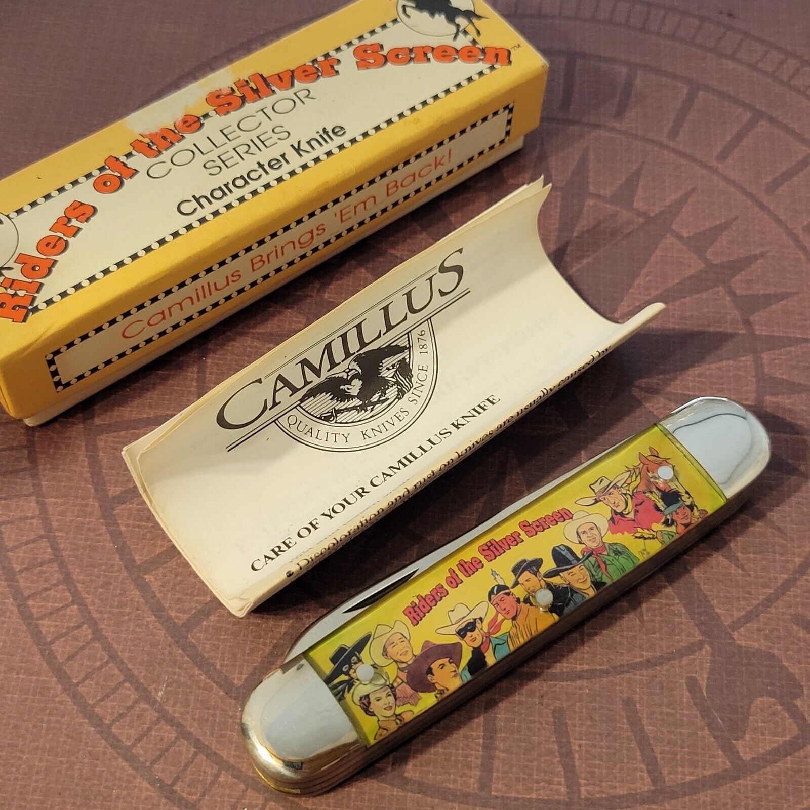 CAMILLUS Knife New York USA Lone Ranger Riders Of The Silver Screen NOS
