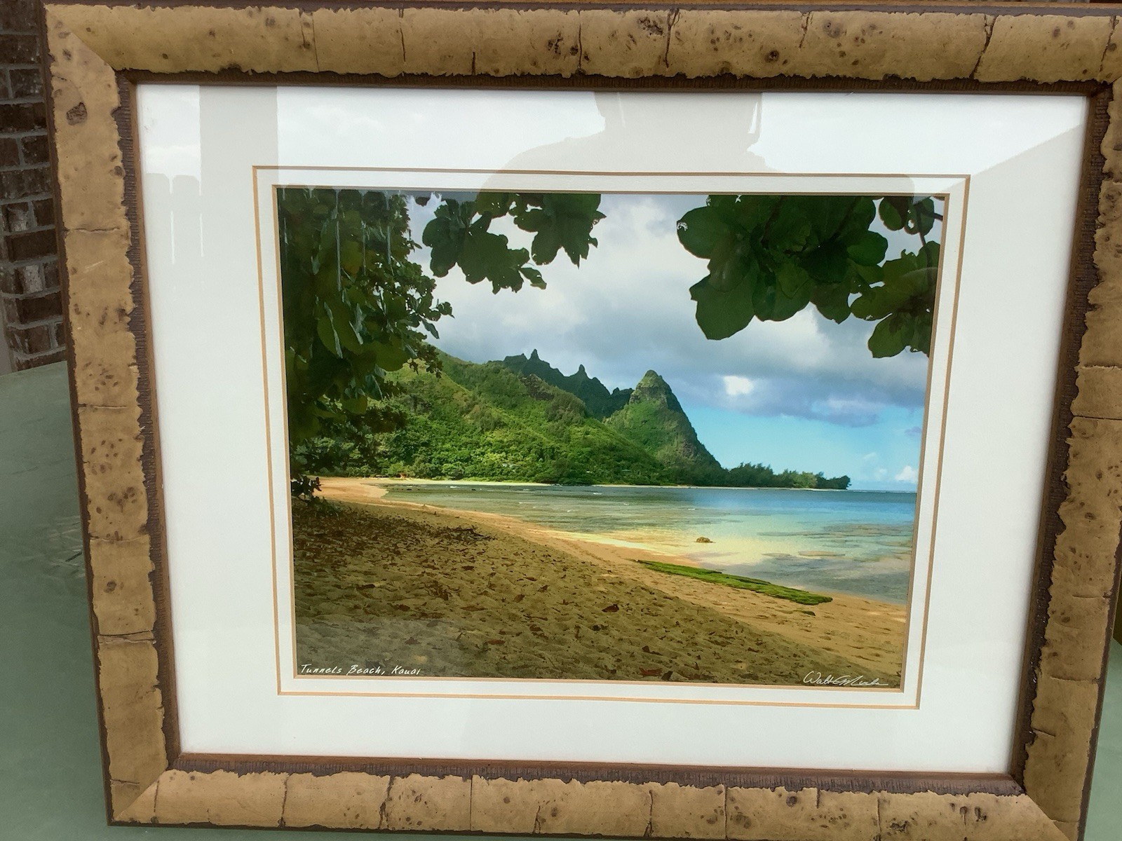 Kauai Framed Signed vintage Photographs of Tunnels Beach + Anini Beach - Hawaii Kauai Framed Signed vintage Photographs of Tunnels Beach + Anini Beach - Hawaii