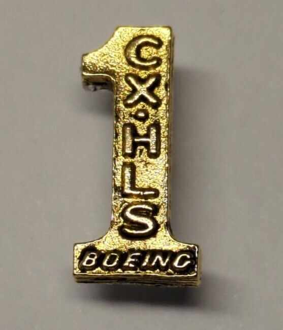 Vintage Boeing 1960s CX-HLS One Year Lapel Pin / Hat Pin / Collectible