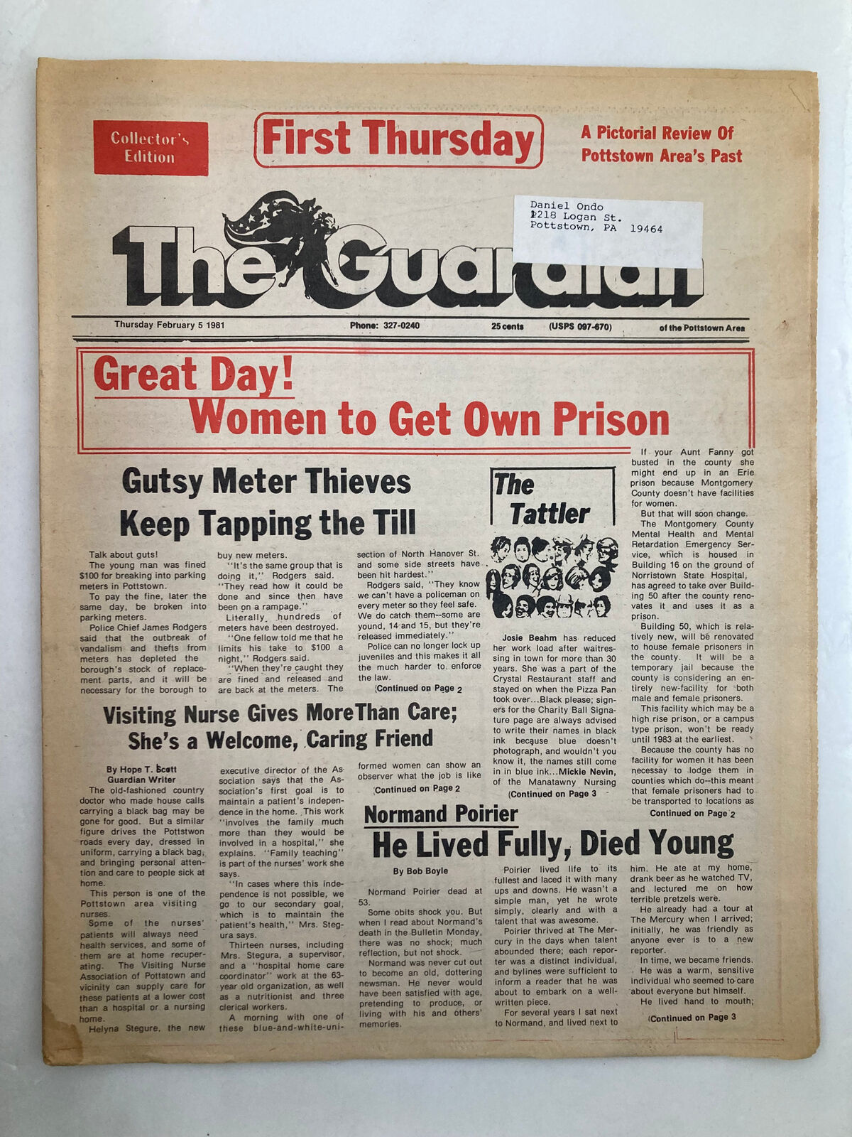 The Guardian Newspaper February 5 1981 Gutsy Meter Thieves Keep Tapping the Till