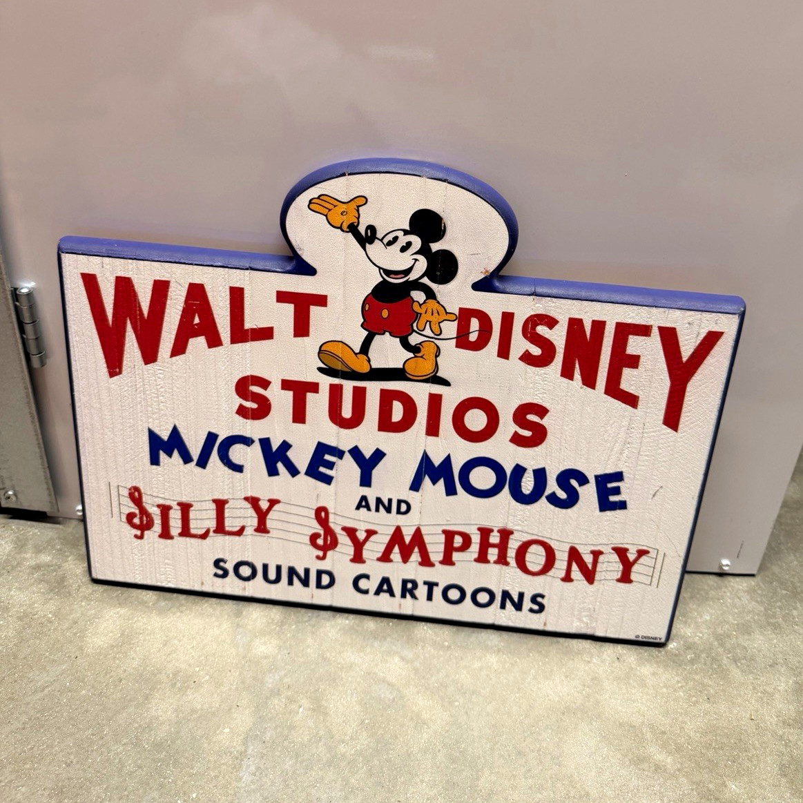 Antique Walt Disney Studios Mickey Mouse Silly Symphony Sound Cartoons Wooden Antique Walt Disney Studios Mickey Mouse Silly Symphony Sound Cartoons Wooden