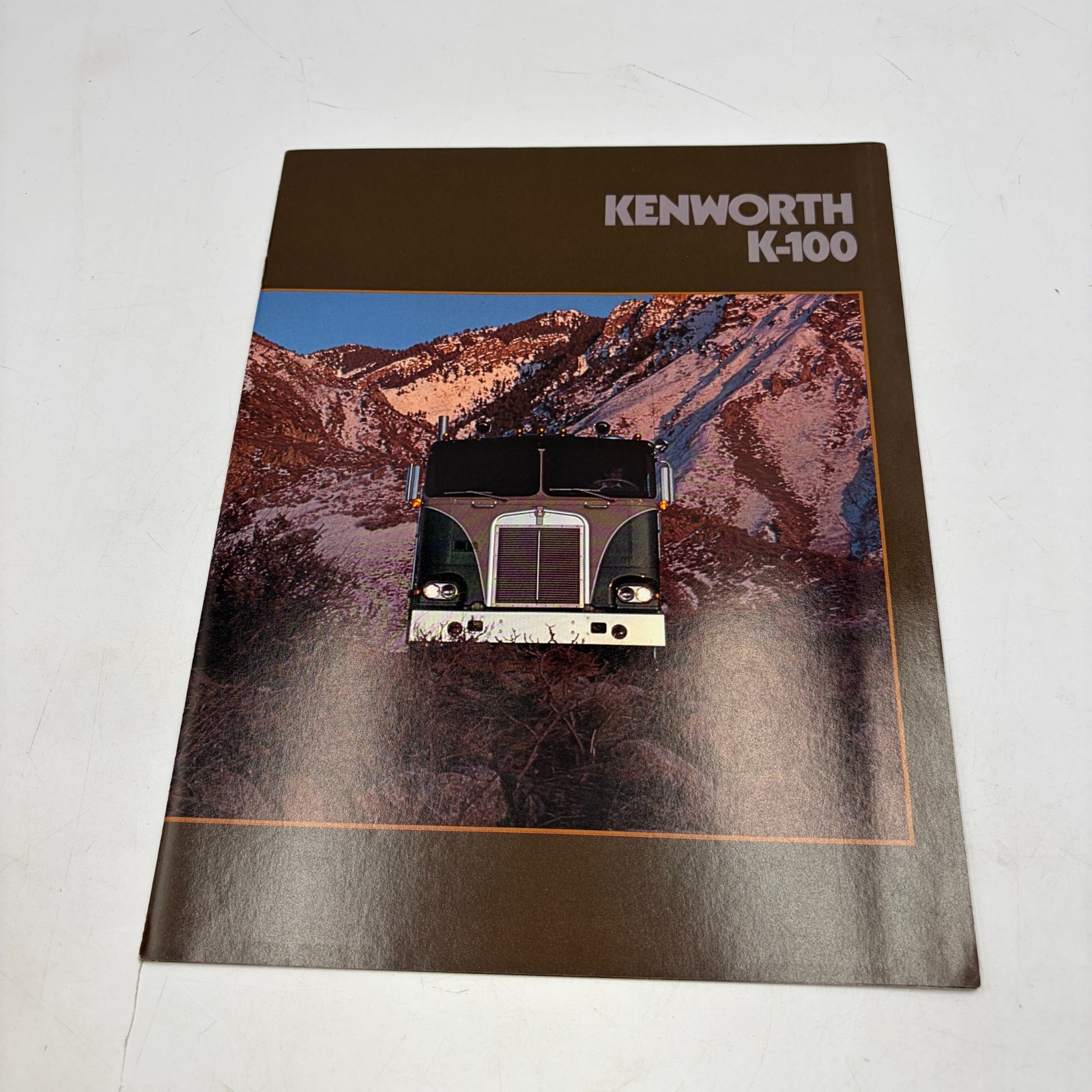 KENWORTH K-100 COE SEMI TRUCK Vintage Dealer Sales Brochure reference data vtg KENWORTH K-100 COE SEMI TRUCK Vintage Dealer Sales Brochure reference data vtg