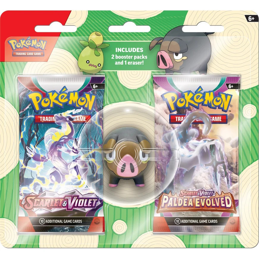 Pokemon TCG: 2023 Back to School Set Eraser Blister - Lechonk Pokemon TCG: 2023 Back to School Set Eraser Blister - Lechonk