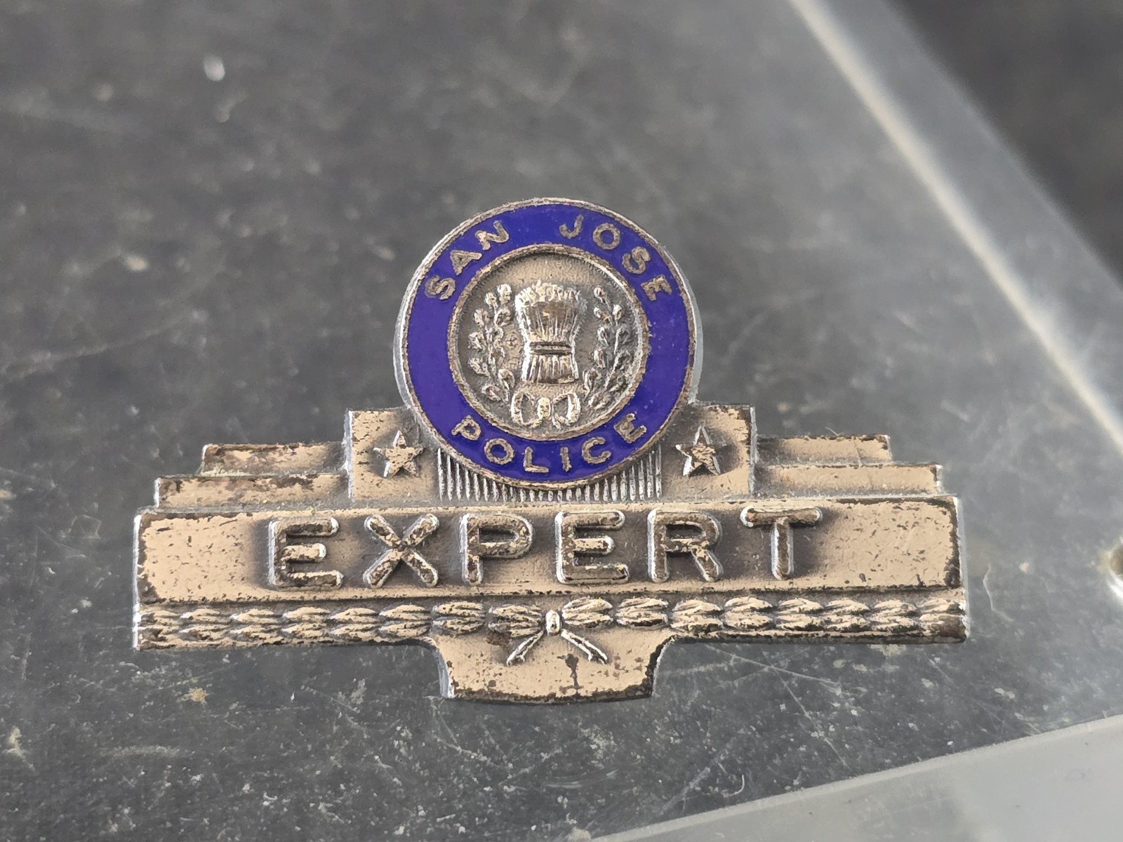 San Jose PD RARE "Expert" Police Metal Lapel Pin Vtg. Original San Jose PD RARE "Expert" Police Metal Lapel Pin Vtg. Original