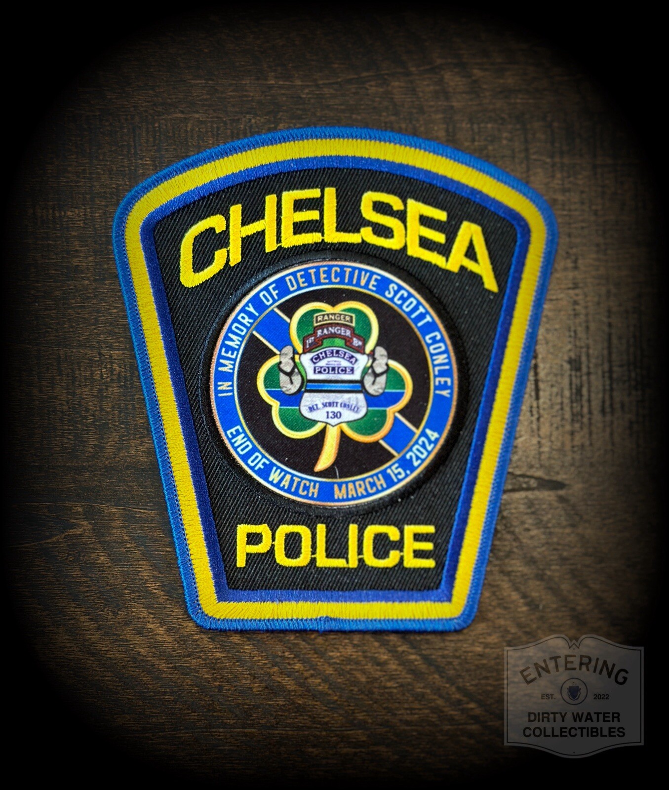 Chelsea MA PD Memorial Patch Detective Scott Conley Chelsea MA PD Memorial Patch Detective Scott Conley