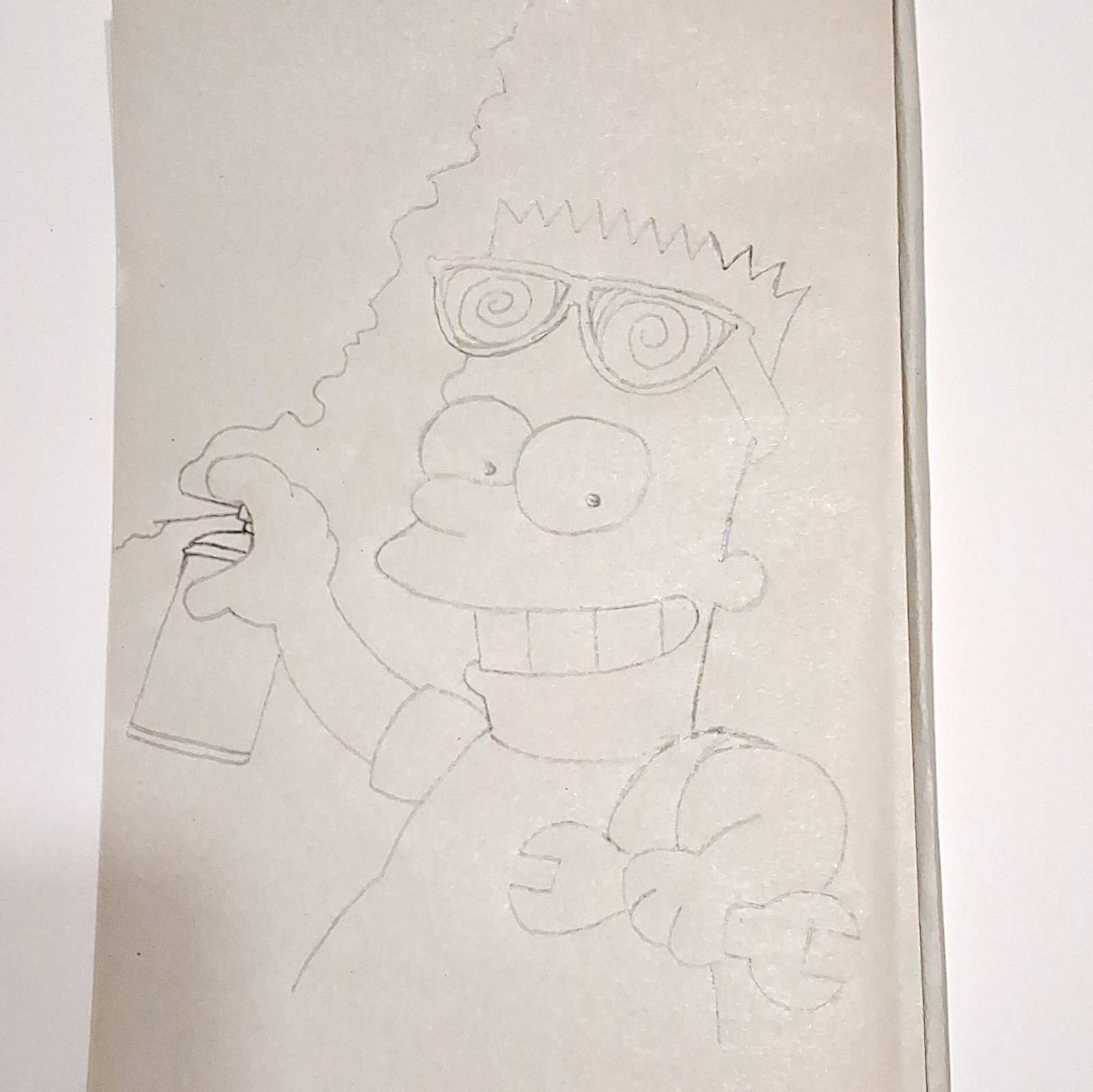 Fox The Simpsons Bart Simpson Pencil Sketch Drawing 1990s 20th Century Fox Fox The Simpsons Bart Simpson Pencil Sketch Drawing 1990s 20th Century Fox