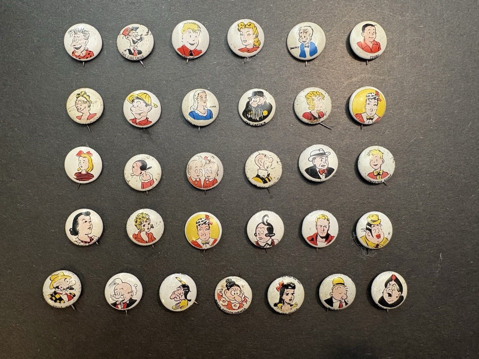 31 Different Vintage 1940s Kellogg Pep Pin backs Plus 3 Extra 31 Different Vintage 1940s Kellogg Pep Pin backs Plus 3 Extra