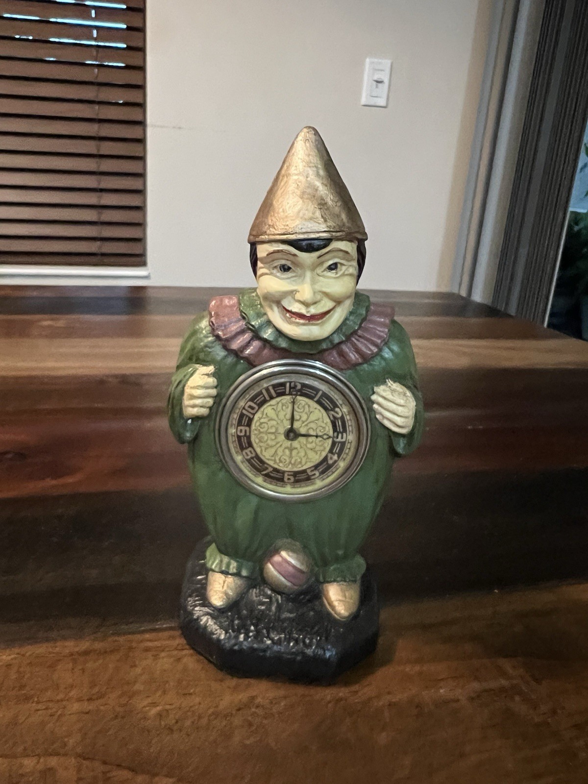 1928 Lux Pendulette Clown Belly Clock 1928 Lux Pendulette Clown Belly Clock