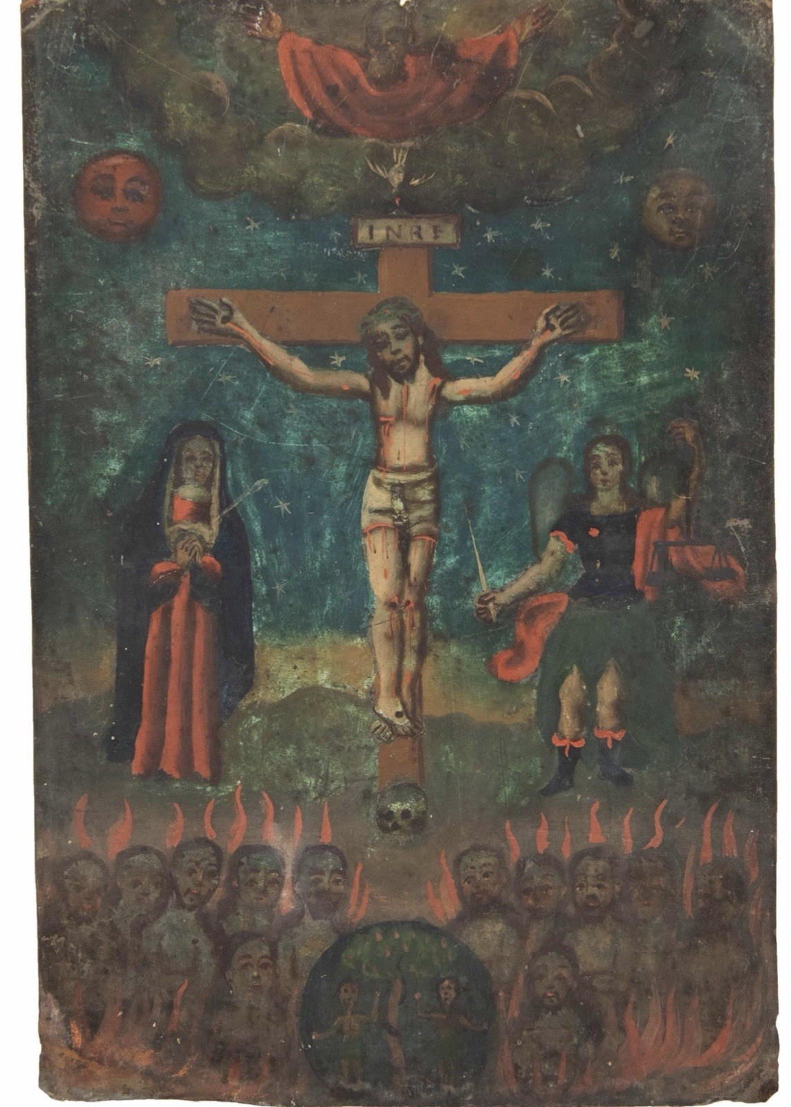 The Allegory of The Redemption , Crucifixion of Christ w/symbolic references The Allegory of The Redemption , Crucifixion of Christ w/symbolic references