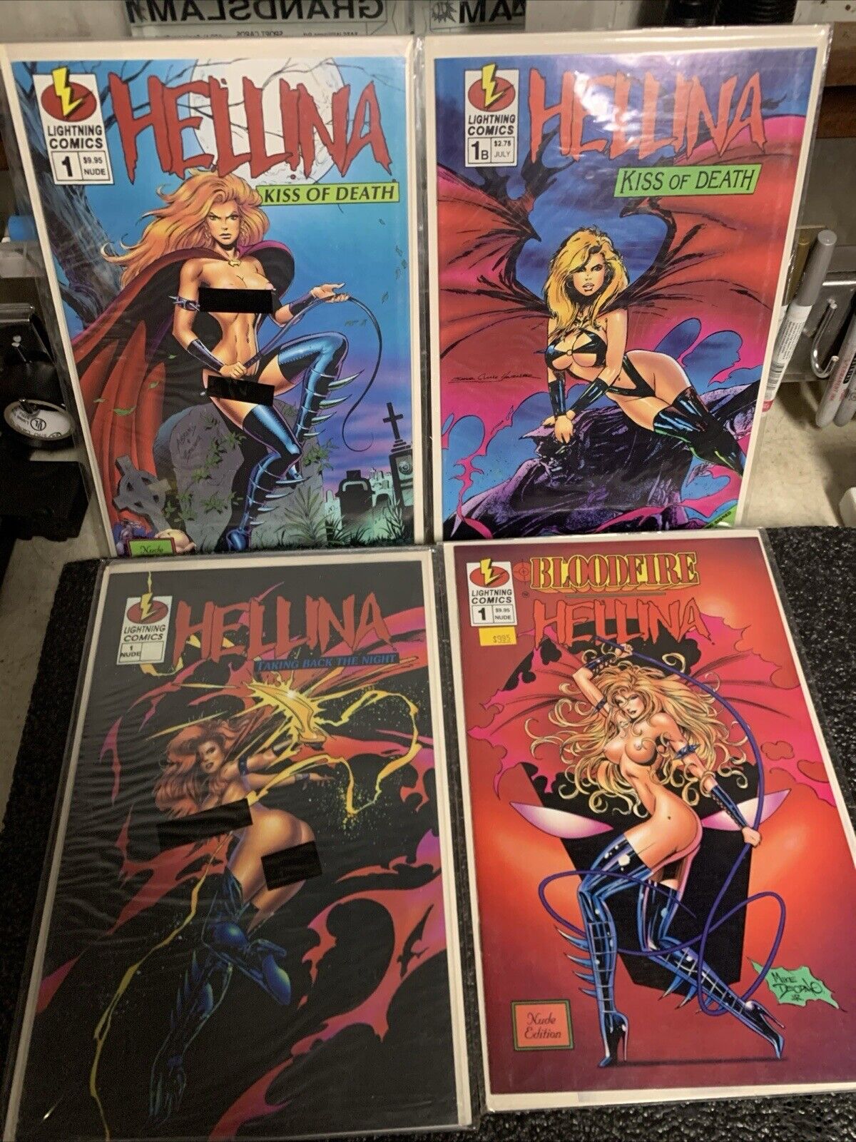 Lot Of 4 Numbered Hellina Comics MINT condition Excellent Lot Here For Cheap
