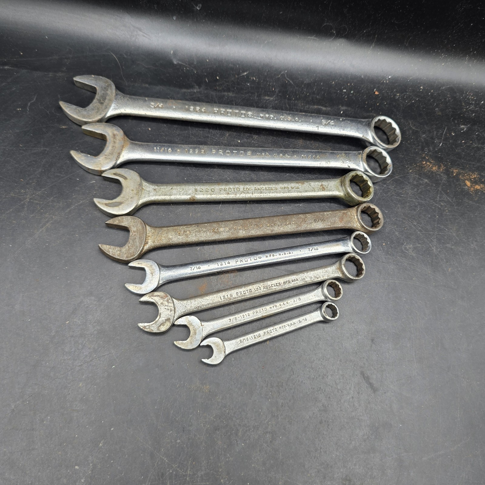 Vintage Proto Combination Wrench Lot Of 8 Vintage Proto Combination Wrench Lot Of 8